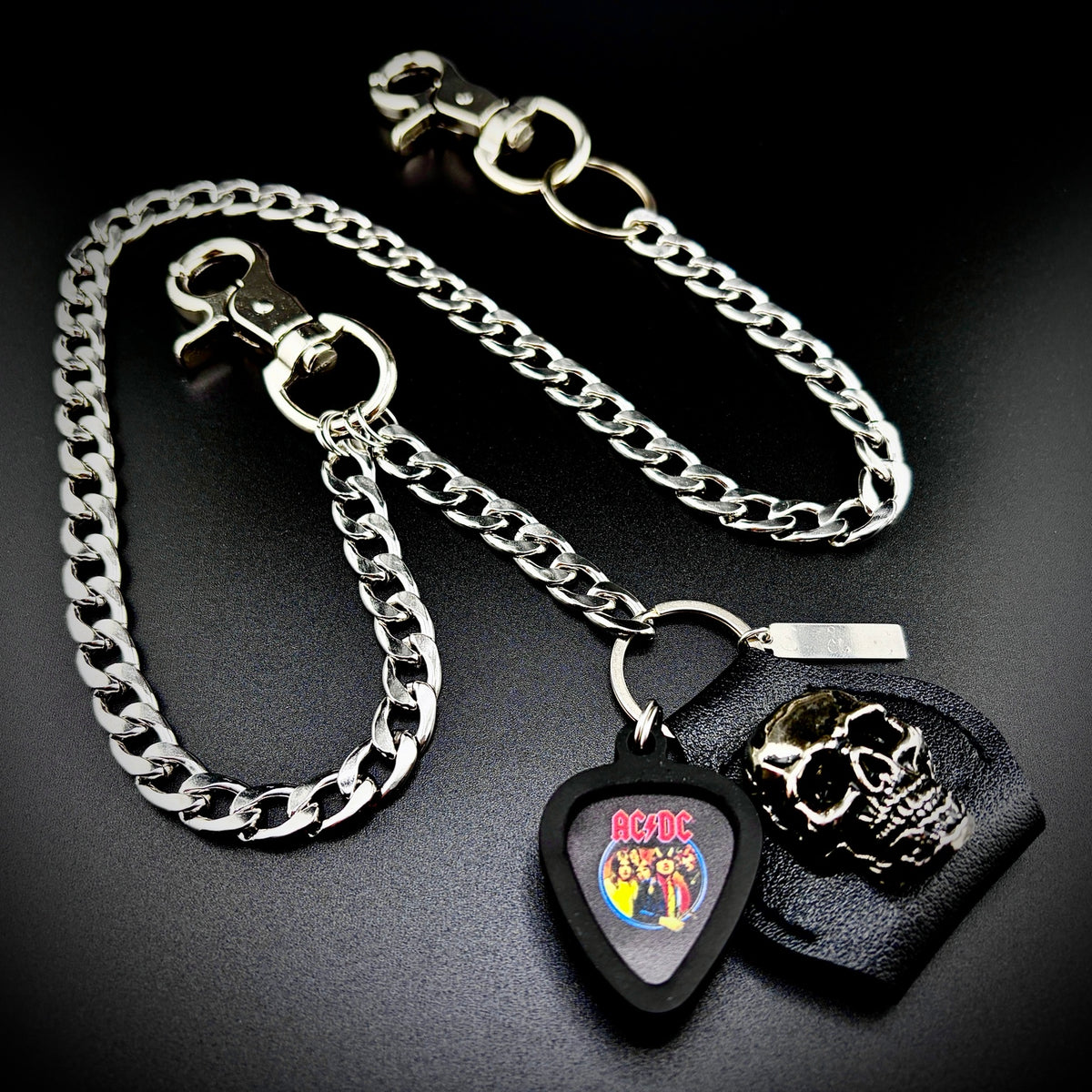 AC/DC Highway to Hell PICKCHAIN wallet chain guitar pick holder