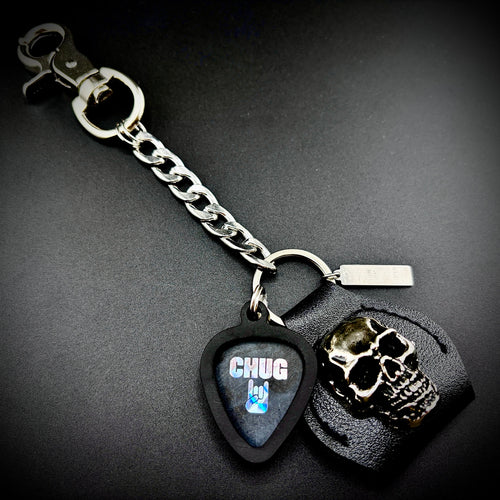 August Burns Red ABR CHUG holographic PICKCHAIN belt loop guitar pick holder