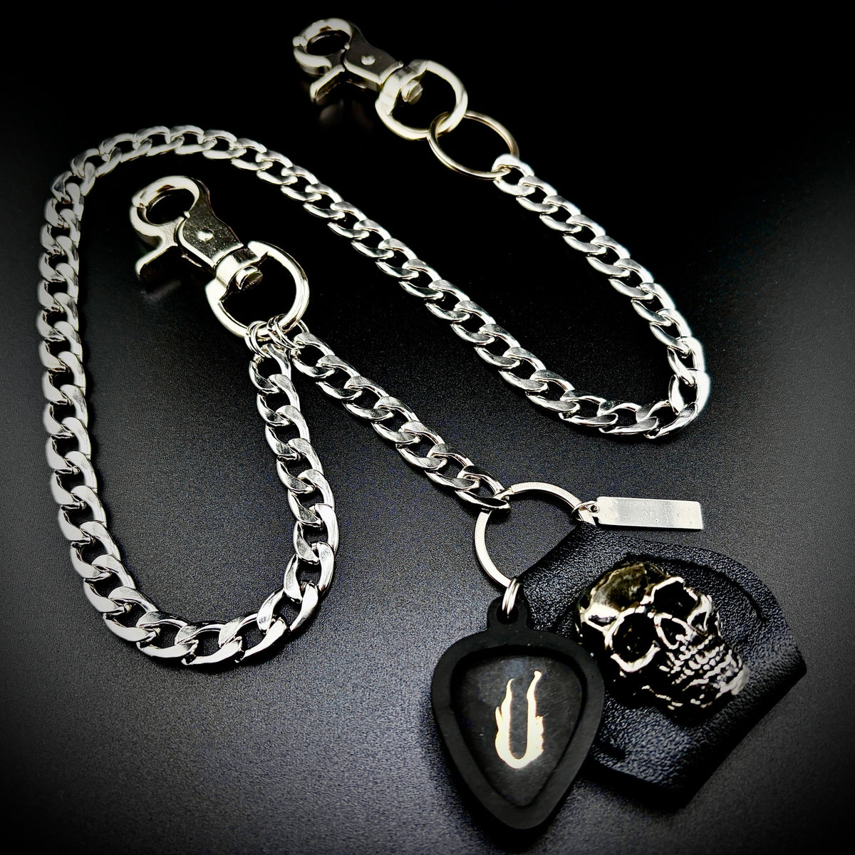 August Burns Red gold foil PICKCHAIN wallet chain guitar pick holder