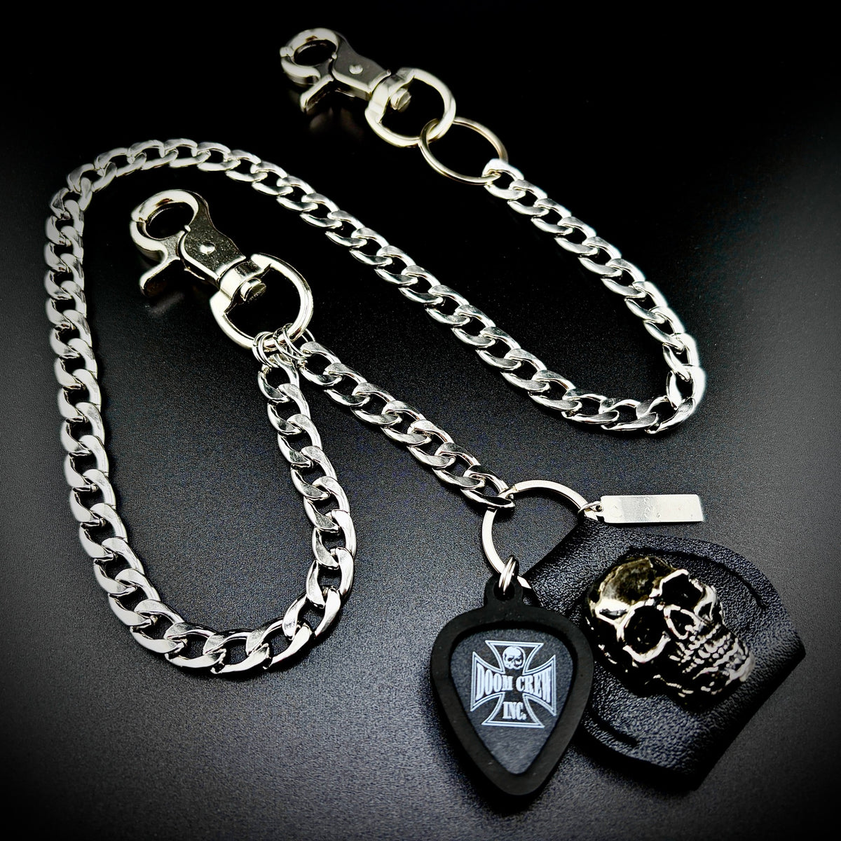 Black Label Society Doom Crew Inc Iron Cross PICKCHAIN wallet chain guitar pick holder