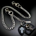 Black Sabbath Tony Iommi cross PICKCHAIN wallet chain guitar pick holder
