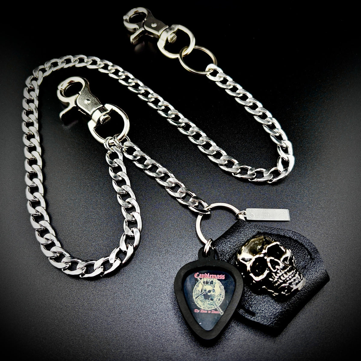 Candlemass The Door to Doom PICKCHAIN wallet chain guitar pick holder