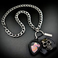 Death Leprosy Guitar Pick Pendant Necklace by SKULL & CHAIN. For fans of Chuck Schuldiner.