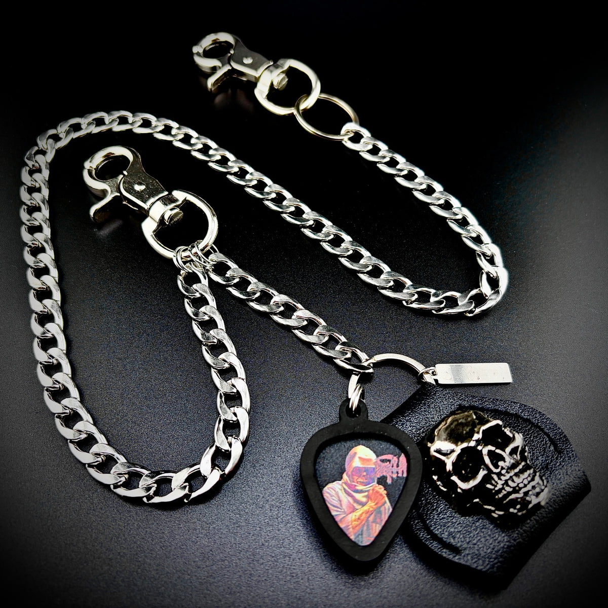 Death Leprosy PICKCHAIN wallet chain guitar pick holder