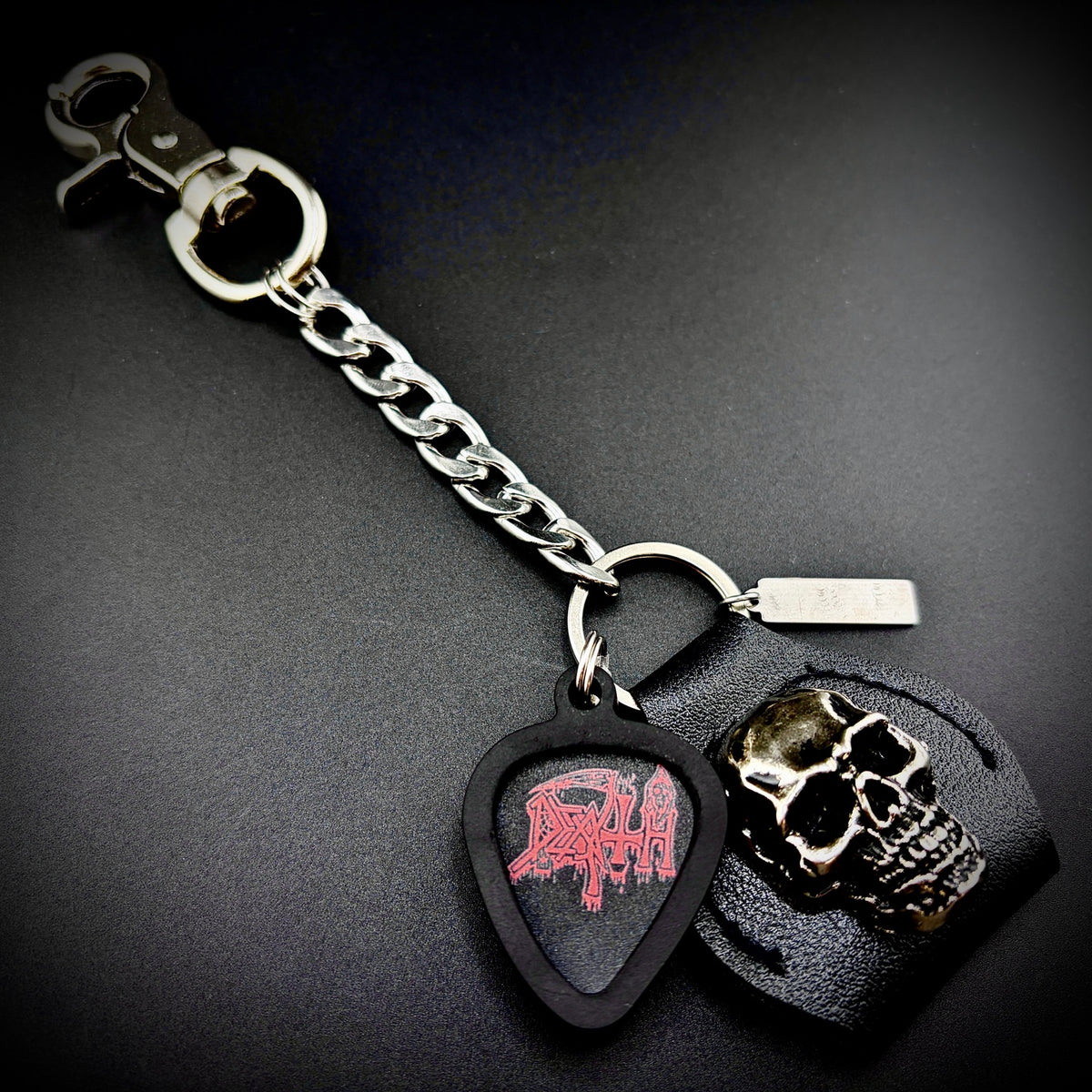 Death PICKCHAIN belt loop guitar pick holder