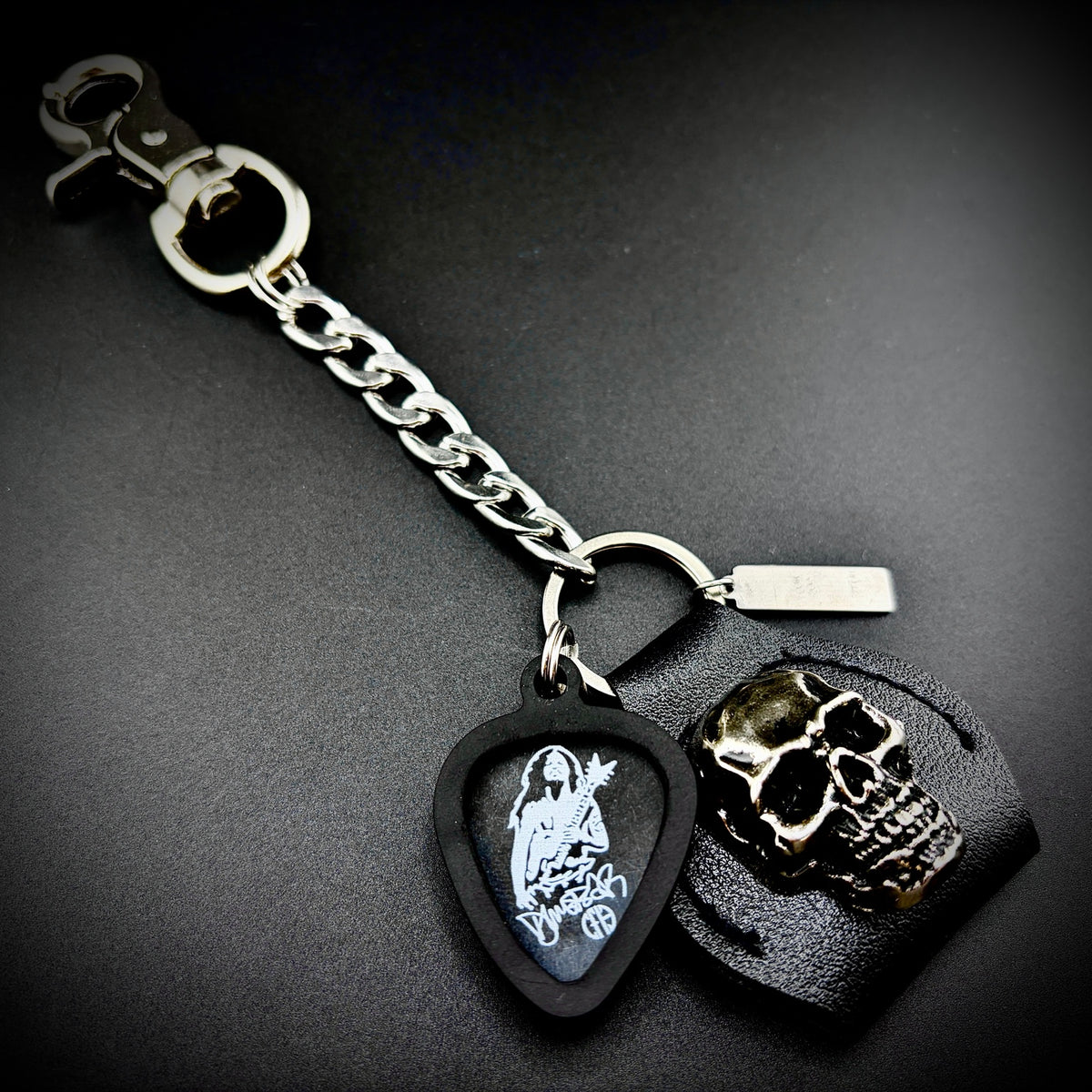 Dimebag Darrell CFH PICKCHAIN belt loop guitar pick holder