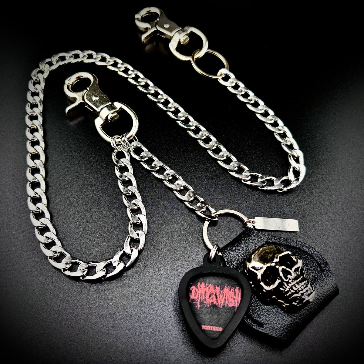 Dying Wish Flesh Stays Together PICKCHAIN wallet chain guitar pick holder