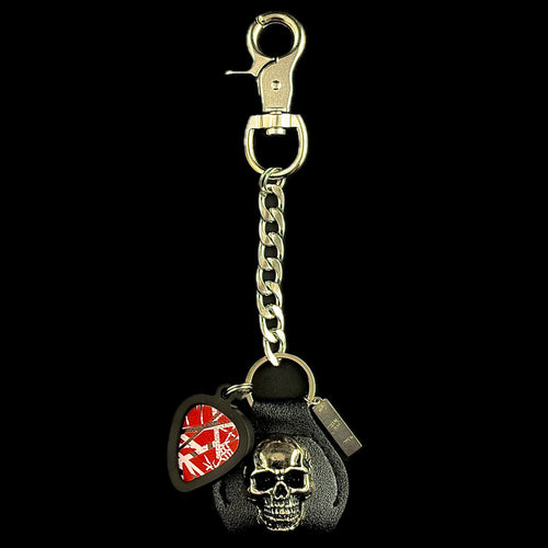Eddie Van Halen EVH 5150 Frankenstrat PICKCHAIN belt loop guitar pick holder by SKULL & CHAIN