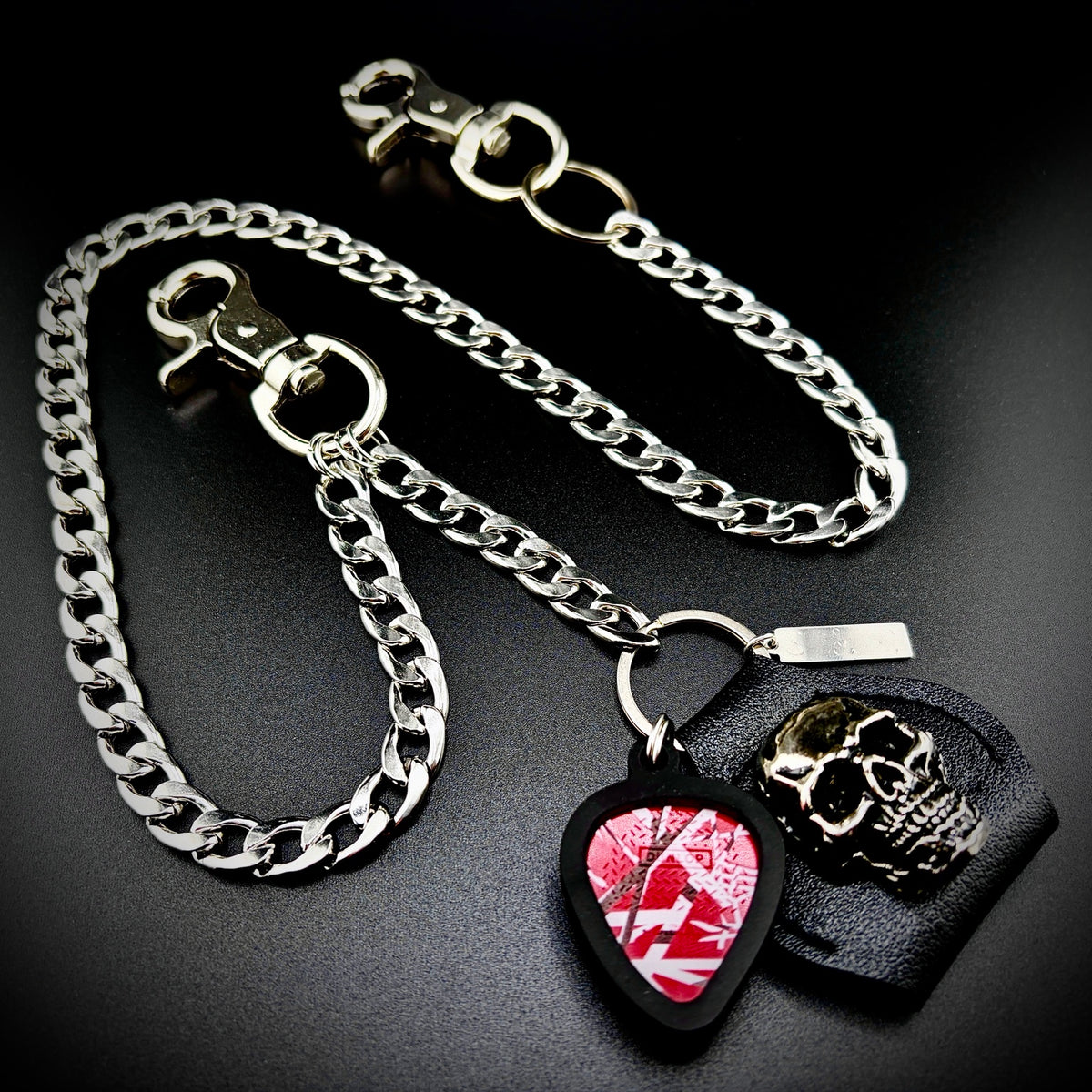 Eddie Van Halen EVH 5150 Frankenstrat PICKCHAIN wallet chain guitar pick holder