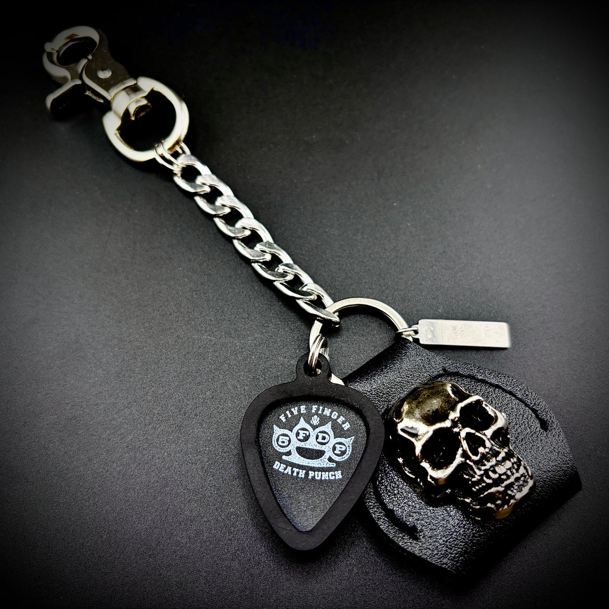 Five Finger Death Punch 5FDP PICKCHAIN belt loop guitar pick holder