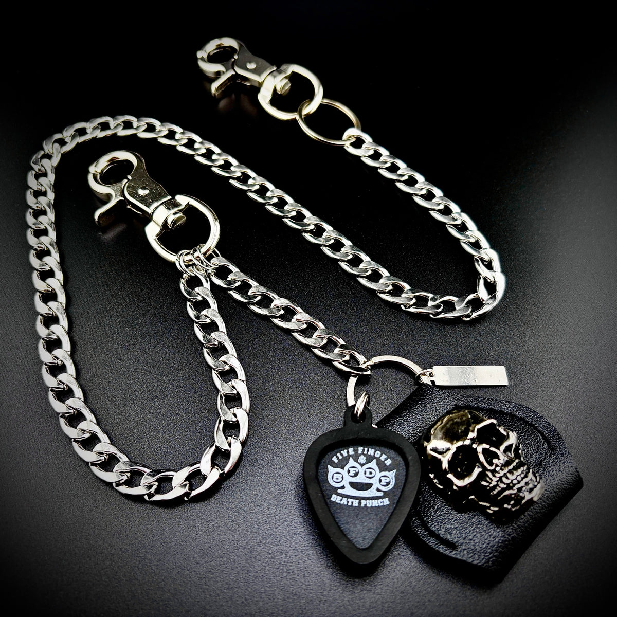 Five Finger Death Punch FFDP PICKCHAIN wallet chain guitar pick holder