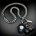 Gojira From Mars To Sirius Guitar Pick Pendant Necklace by SKULL & CHAIN. For fans of Joe Duplantier.