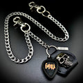 Gojira yellow red logo PICKCHAIN wallet chain guitar pick holder
