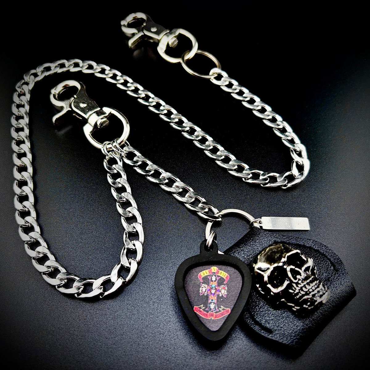 Guns N' Roses Appetite for Destruction PICKCHAIN wallet chain guitar pick holder