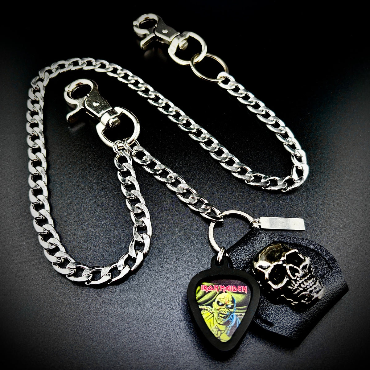 Iron Maiden Piece of Mind PICKCHAIN wallet chain guitar pick holder