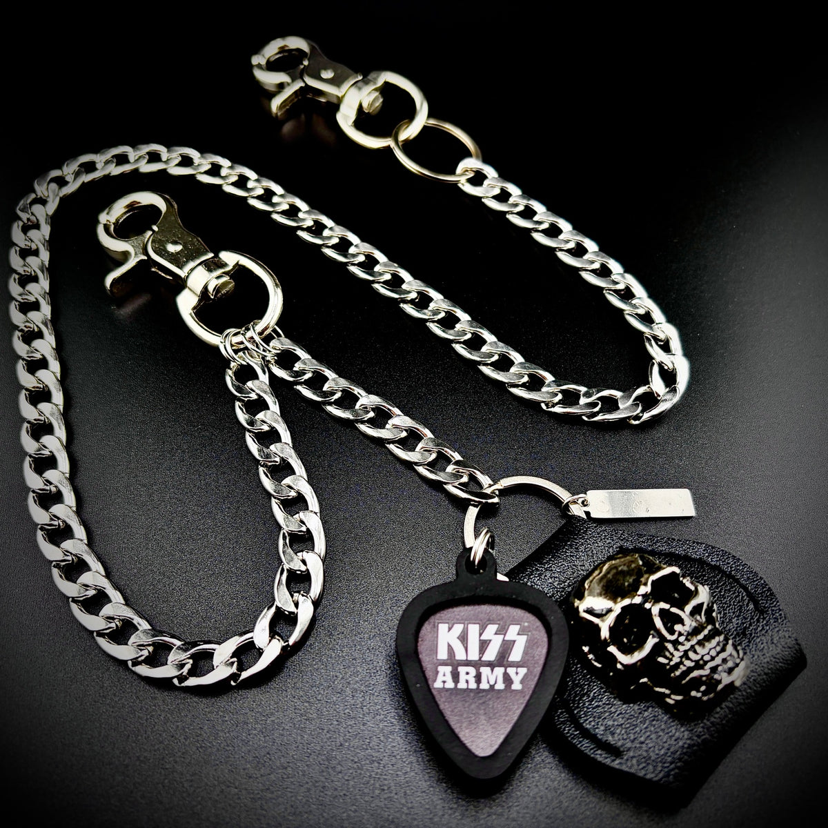 KISS Army PICKCHAIN wallet chain guitar pick holder
