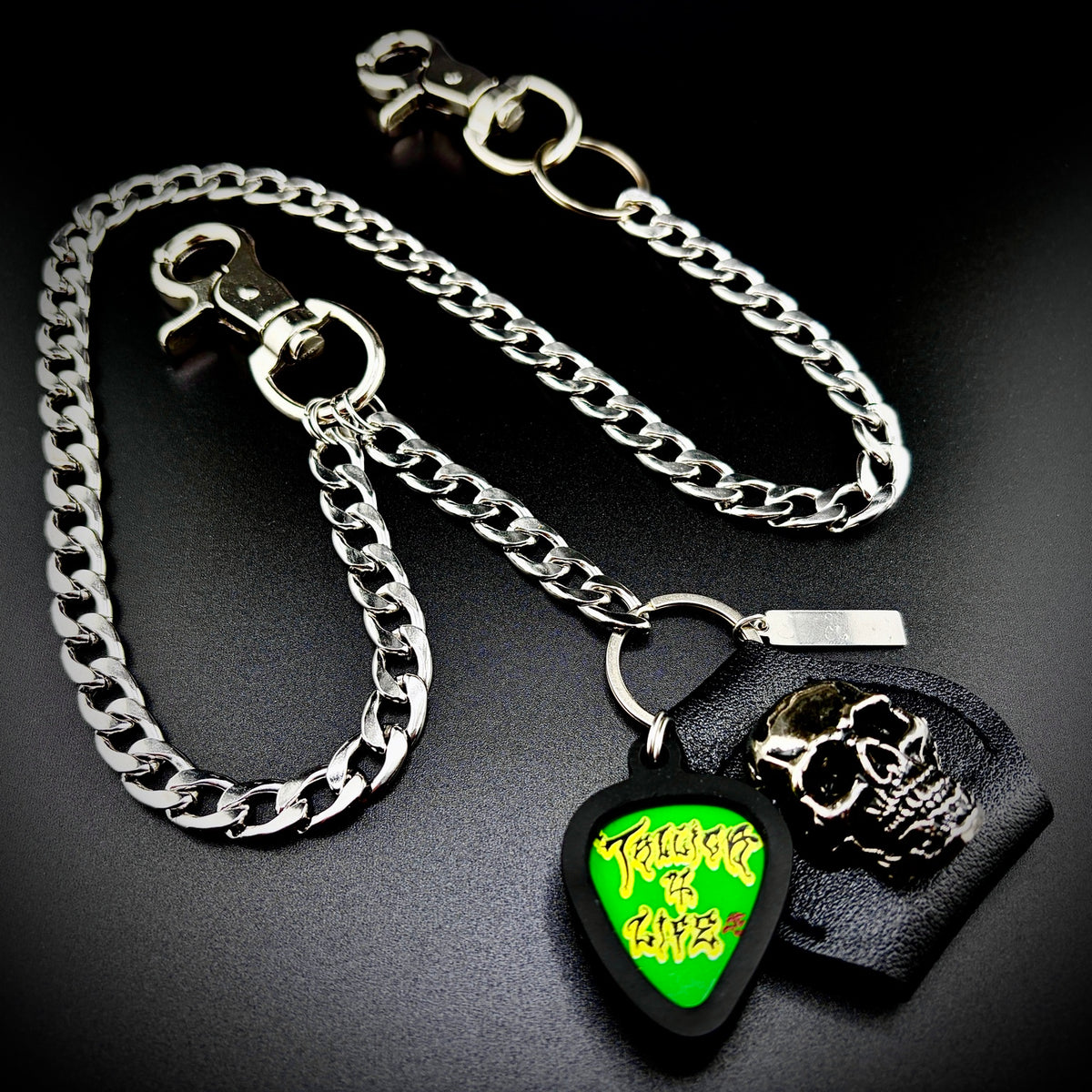 Metallica Tallica 4 Life PICKCHAIN wallet chain guitar pick holder