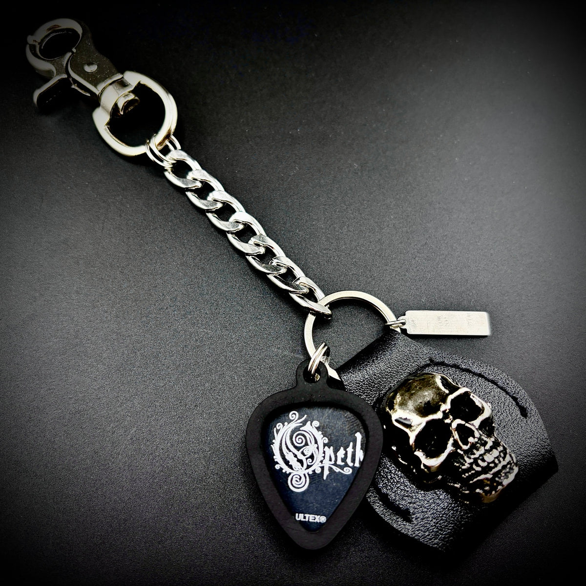 Opeth Fredrik Akesson PICKCHAIN belt loop guitar pick holder