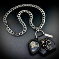 Opeth Mikael åKerfeldt Guitar Pick Pendant Necklace by SKULL & CHAIN. For fans of Mikael Åkerfeldt.