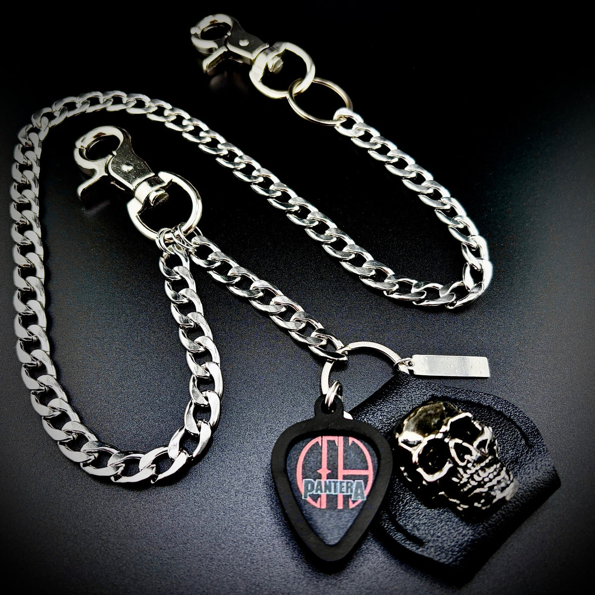 Pantera Cowboys From Hell CFH PICKCHAIN wallet chain guitar pick holder