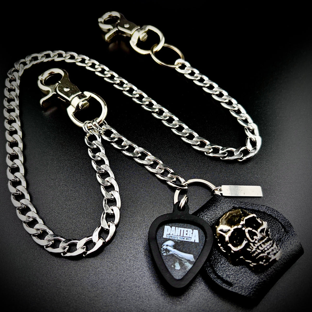 Pantera Vulgar Display of Power PICKCHAIN wallet chain guitar pick holder