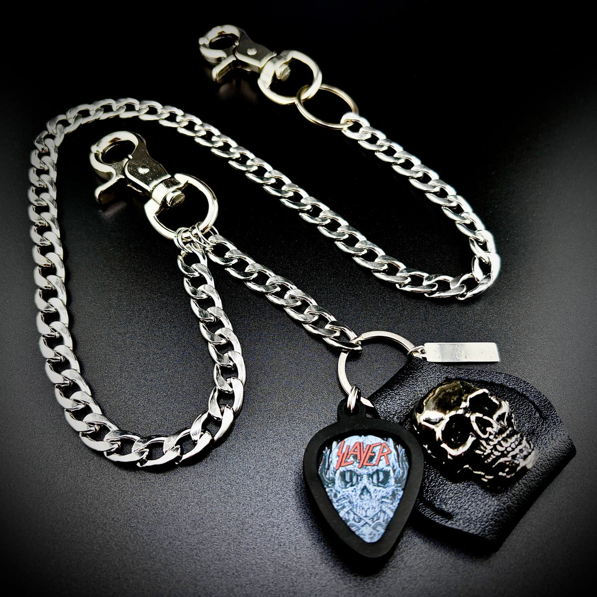 Slayer Skull PICKCHAIN wallet chain guitar pick holder