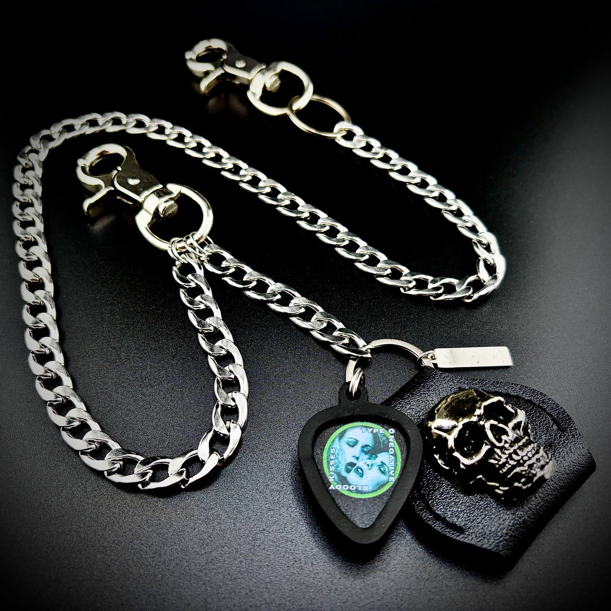 Type O Negative Bloody Kisses PICKCHAIN wallet chain guitar pick holder