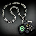 TYPE O NEGATIVE GREEN LOGO GUITAR PICK PENDANT NECKLACE by SKULL & CHAIN. For fans of Peter Steele.