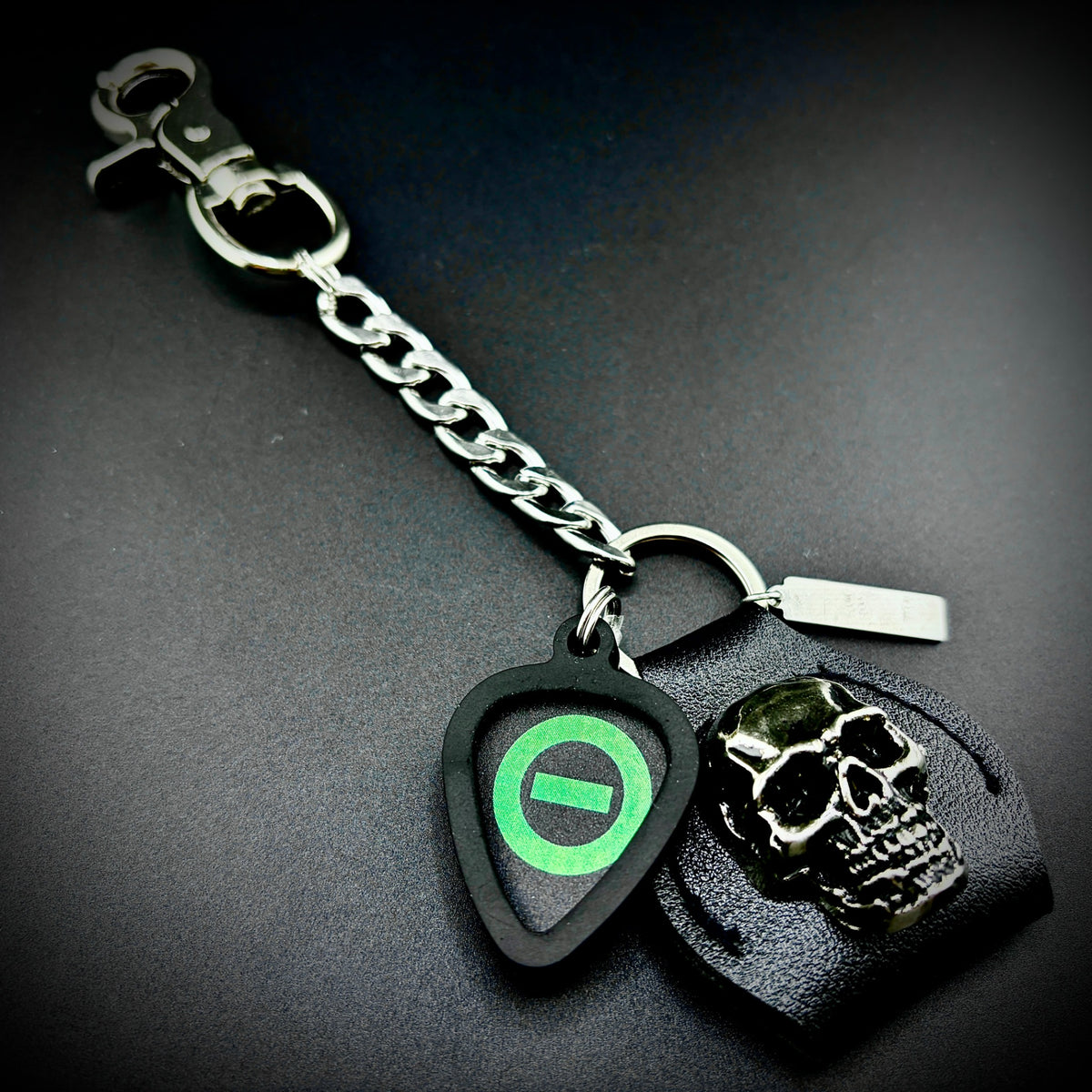 Type O Negative Peter Steele PICKCHAIN belt loop guitar pick holder by SKULL & CHAIN